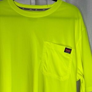 Men’s wrangler workwear neon yellow shirt nwot size 2XL